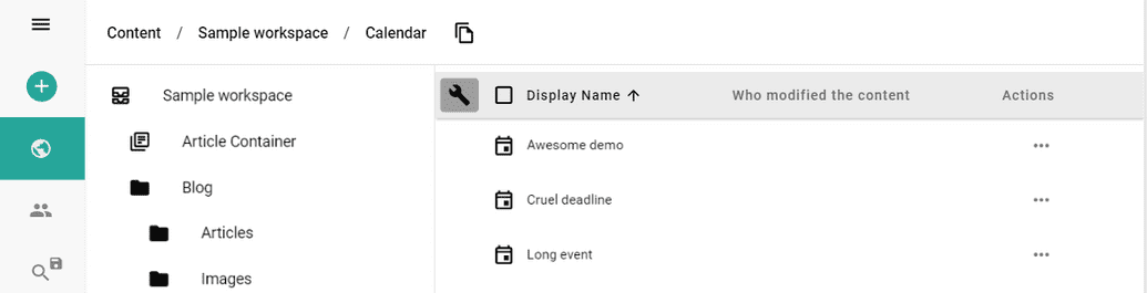 Setup Local Column Settings